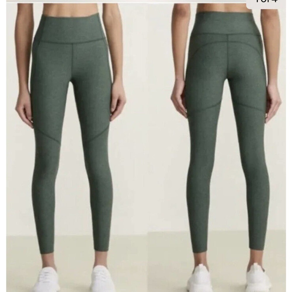 Outdoor Voices Womens Flex Leggings Size M, Pine Green, EUC
